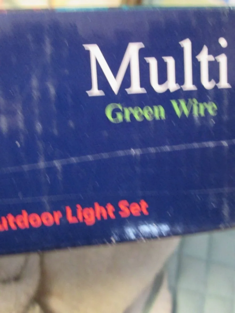 vtg sylvania new in box commercial grade `100 lights green cord multi mini